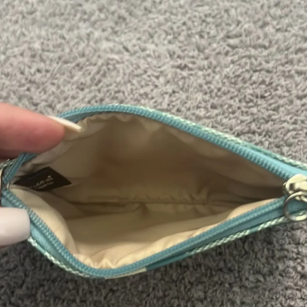 Coach green monogram mini wristlet - Picture 3 of 3